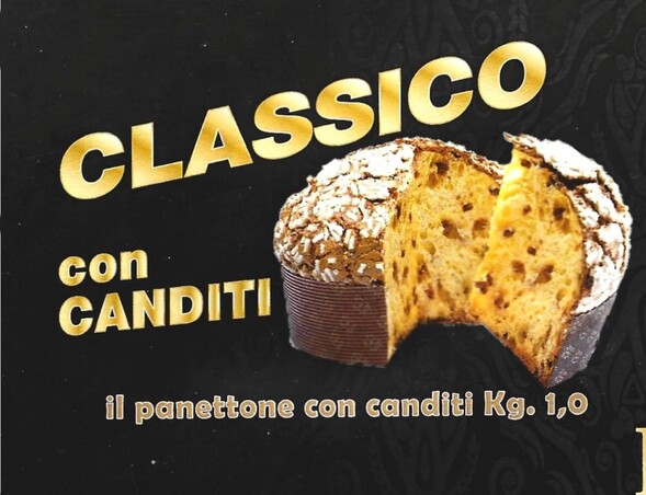 a picture of Panettone artigianale  classico da 1 kg con canditi